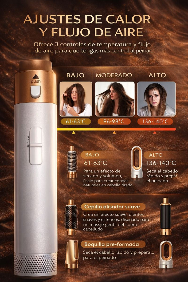 Styler Profesional 5 en 1 de Aire – Peinado Completo en un Solo Paso